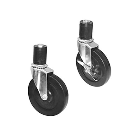 Casterhq Advance Tabco TA-25EG-X 24" Tall Casters (2 W/ Brakes) W/ Glnz, PK4 9CC-JU6-YPA